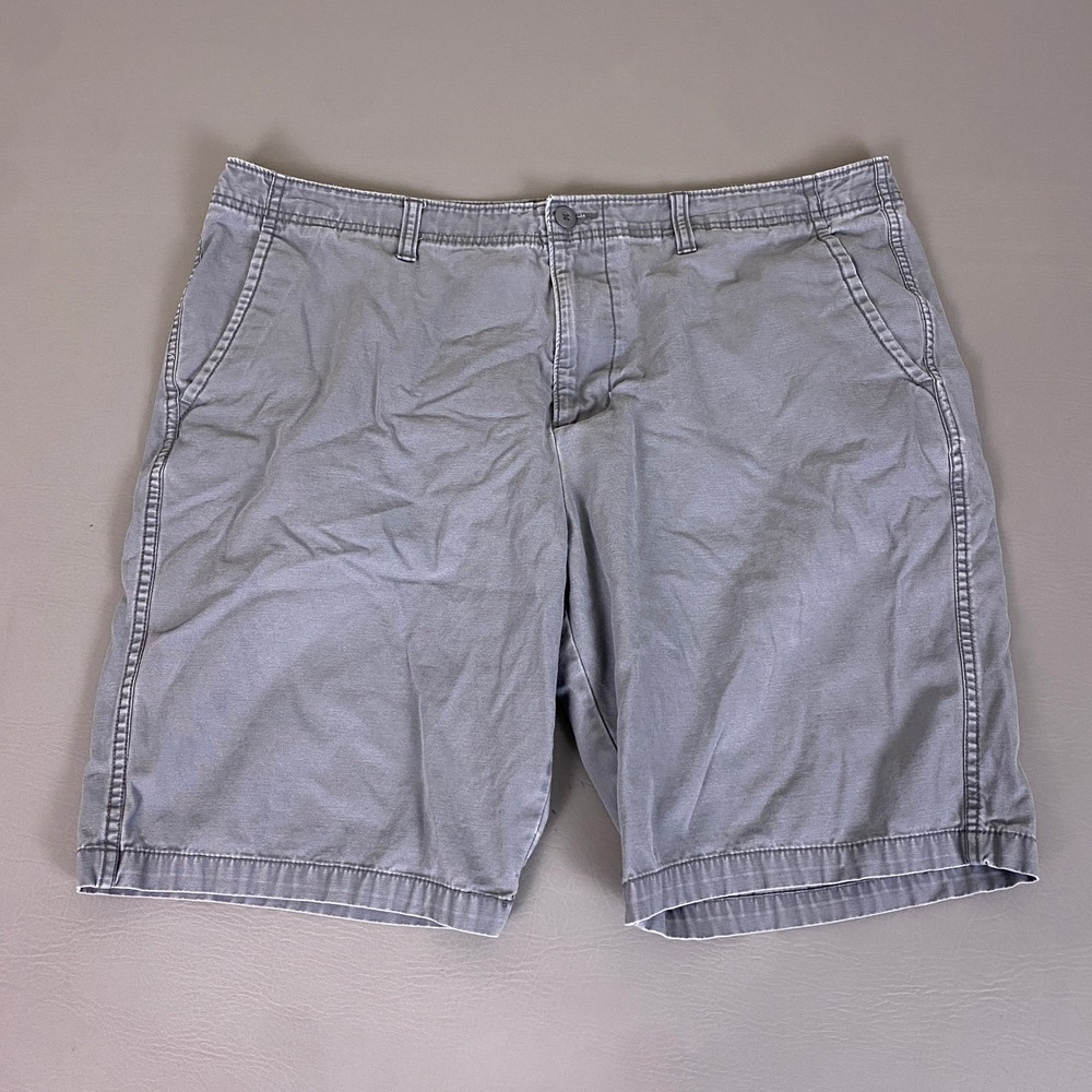 Old Navy Shorts Men's Size 40 Gray Chino Flat Front Cotton Casual Summer Utility